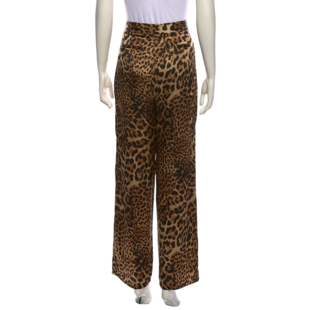 Nili Lotan Silk Leopard Print Pants - S - Picture 3 of 3